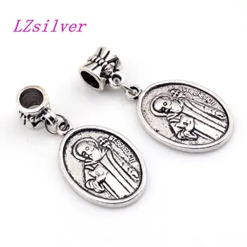 Hot Sales ! 100pcs Zinc Alloy st benedict Charms Pendants Bead Fit Charm Bracelet 16X 36MM DIY Jewelry A070
Hot Sales ! 100pcs Zinc Alloy st benedict Charms Pendants Bead Fit Charm Bracelet 16X 36MM DIY Jewelry A070