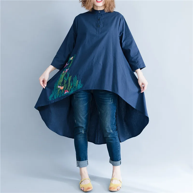 Spring Womens Tops and Blouses Long Sleeve Cotton Embroidery Femme Lady Large Loose Big Clothing Casual Plus Size Blouse Women
Spring Womens Tops and Blouses Long Sleeve Cotton Embroidery Femme Lady Large Loose Big Clothing Casual Plus Size Blouse Women