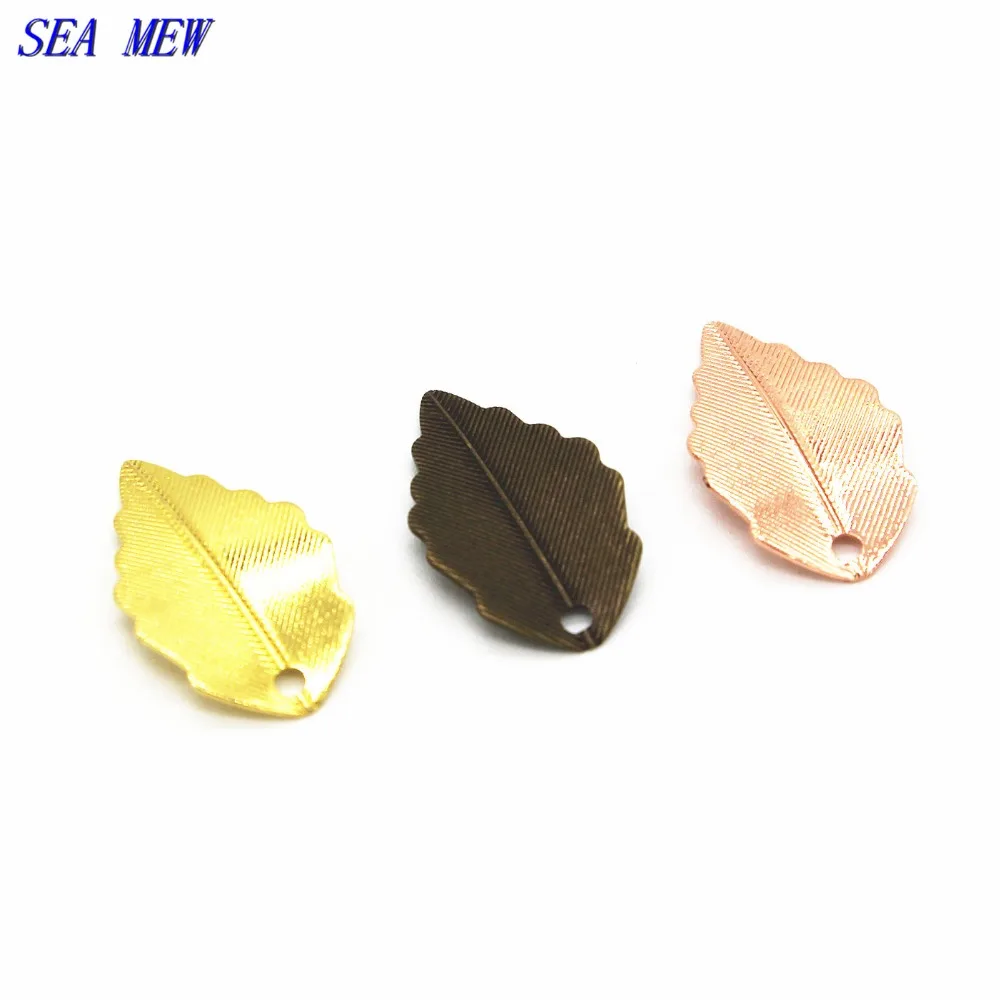SEA MEW 100PCS 10*17mm Brass Leaf Pendant Charms Filigree Connectors For Jewelry Making
SEA MEW 100PCS 10*17mm Brass Leaf Pendant Charms Filigree Connectors For Jewelry Making