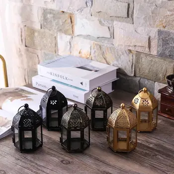 Retro Moroccan Style Metal iron Candle Holder Candlestick Hanging Lantern wedding Bridal Decor Vintage Candlesticks Home decor
Retro Moroccan Style Metal iron Candle Holder Candlestick Hanging Lantern wedding Bridal Decor Vintage Candlesticks Home decor