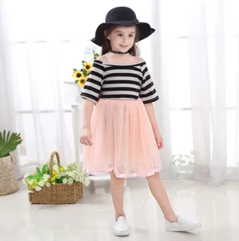 1156# Girl Lovely Summer Dress Lace Yarn Body Striped Bow Sweet Princess Party Children's Clothing Dress
1156# Girl Lovely Summer Dress Lace Yarn Body Striped Bow Sweet Princess Party Children's Clothing Dress