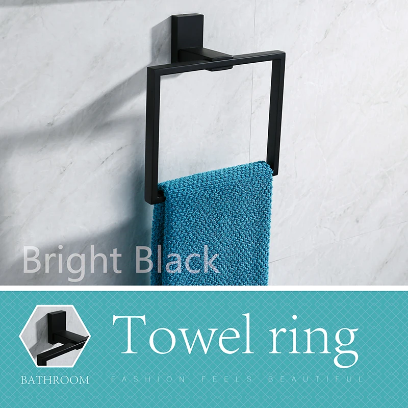 LOY Bath Towel Holder Hand Towel Ring Hanging Towel Hanger Bathroom Accessories Contemporary Hotel Round Style Wall Mount
LOY Bath Towel Holder Hand Towel Ring Hanging Towel Hanger Bathroom Accessories Contemporary Hotel Round Style Wall Mount