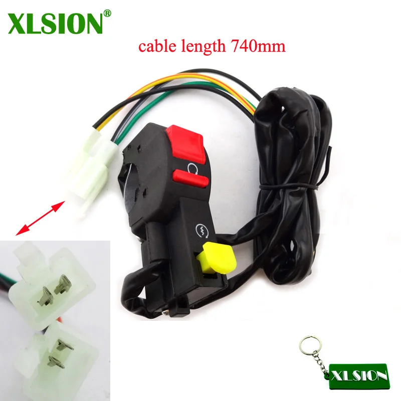XLSION Off-road motorcycle electric starter Handlebar start & stop ATV Quad kill switch button 4 wire connection dirt pit motor
XLSION Off-road motorcycle electric starter Handlebar start & stop ATV Quad kill switch button 4 wire connection dirt pit motor