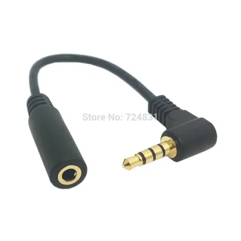 10pcs/lot Cablecc 90 Degree Right Angled 3.5mm 4 Poles Audio Stereo Male to Female Extension Cable Black Color 10cm
10pcs/lot Cablecc 90 Degree Right Angled 3.5mm 4 Poles Audio Stereo Male to Female Extension Cable Black Color 10cm