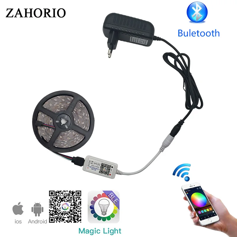 Bluetooth Control RGB Led Strip Light Waterproof 5M 10M Flexible Led tape diode ribbon+Bluetooth Controller+Adapter full set
Bluetooth Control RGB Led Strip Light Waterproof 5M 10M Flexible Led tape diode ribbon+Bluetooth Controller+Adapter full set