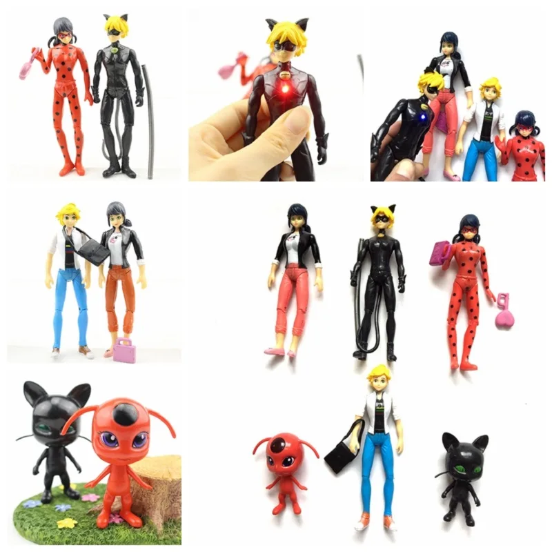 6pcs/set the Beetles Magical Girl Ladybug Flash Lady Bug and Super Cat Action Figure Toys Japan Comic Ladybugs Model Dolls Gift
6pcs/set the Beetles Magical Girl Ladybug Flash Lady Bug and Super Cat Action Figure Toys Japan Comic Ladybugs Model Dolls Gift