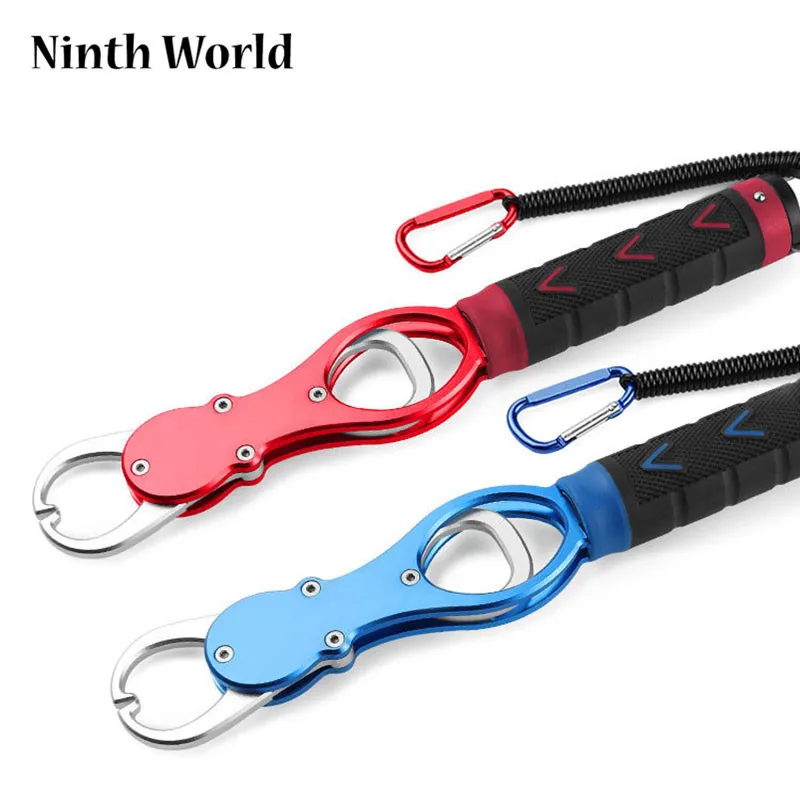 Portable Aluminum Alloy Fishing Grip With Weight Scale Retractable Tether Split Ring High Quality Fish Grip Tool
Portable Aluminum Alloy Fishing Grip With Weight Scale Retractable Tether Split Ring High Quality Fish Grip Tool