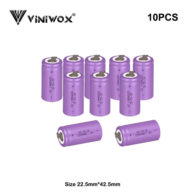 New Ni-CD 1200mAh SC 1.2V Power Tool Battery Cell for power bank NICD Accumulator Sub C Rechargeable batteries for Makita Bosch
New Ni-CD 1200mAh SC 1.2V Power Tool Battery Cell for power bank NICD Accumulator Sub C Rechargeable batteries for Makita Bosch