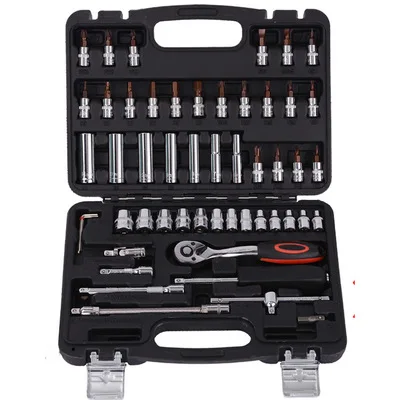 53pcs Socket Ratchet Car Repair Tool Hardware Kit Auto Repairing Hand Wrench Tool Set
53pcs Socket Ratchet Car Repair Tool Hardware Kit Auto Repairing Hand Wrench Tool Set