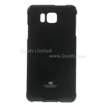 for Galaxy Alpha Case, Mercury Glitter Powder Jelly TPU Back Cover for Samsung Galaxy Alpha G850F G850A FREE SHIPPING