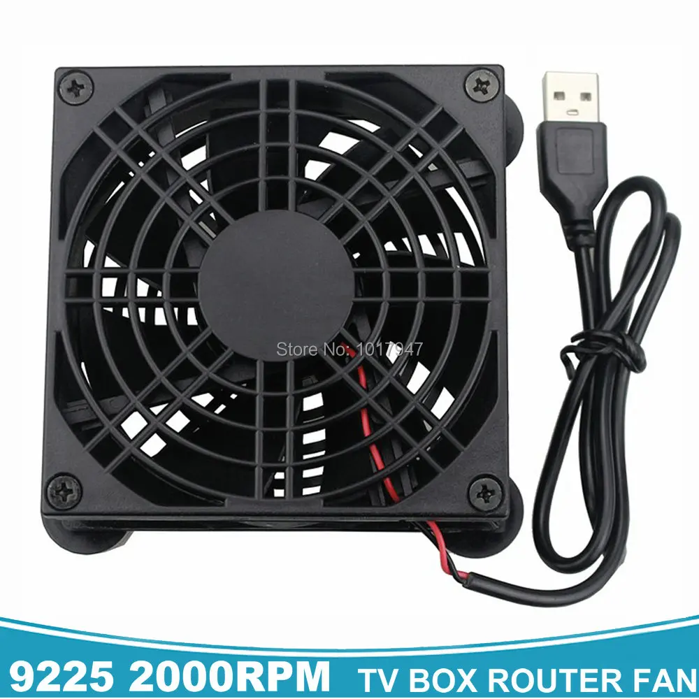 2PCS Gdstime 92mm TV Box Wireless Router Cooling Fan DC 5V USB Power Cooler 92x92x25mm 9CM With Protective Net
2PCS Gdstime 92mm TV Box Wireless Router Cooling Fan DC 5V USB Power Cooler 92x92x25mm 9CM With Protective Net