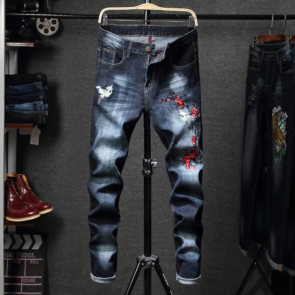 GuaPai spring 2019 collection men heavy embroidery elastic men jeans trousers - P55 QT3020-1669
GuaPai spring 2019 collection men heavy embroidery elastic men jeans trousers - P55 QT3020-1669