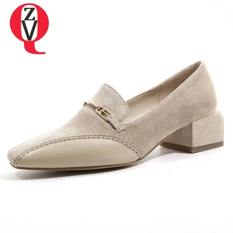 ZVQ shoes women 2019 spring new fashion metal decoration genuine leather women pumps 4 cm square heel slip-on square toe shoes
ZVQ shoes women 2019 spring new fashion metal decoration genuine leather women pumps 4 cm square heel slip-on square toe shoes