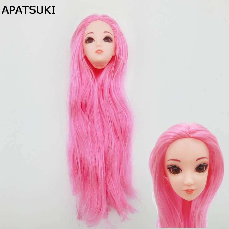 Doll Head with Pink Straight Long Hair DIY Accessories Heads For Barbie Doll Head For 1/6 BJD Doll House Doll Accessories
Doll Head with Pink Straight Long Hair DIY Accessories Heads For Barbie Doll Head For 1/6 BJD Doll House Doll Accessories