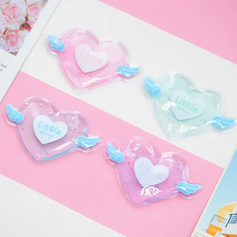 PACGOTH New Fashion PVC Cooler Bags Sweet Heart Kawaii Summer Cold Compress Portable Mini Ice Packs At Random Color 1Piece | Багаж и сумки