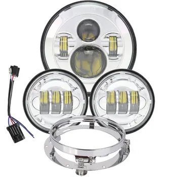 Hi/low Beam 7 inch for motor Moto LED Headlight with Matching 4 1/2" Passing Lamps For motor David Son Motorcycle with ring
Hi/low Beam 7 inch for motor Moto LED Headlight with Matching 4 1/2" Passing Lamps For motor David Son Motorcycle with ring