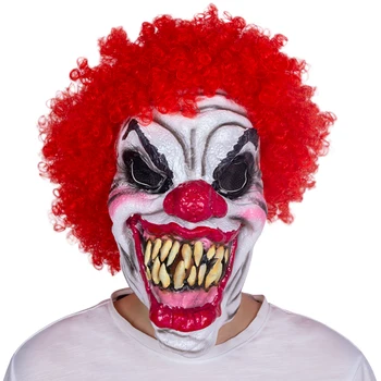 Wide smile dark knight clown mask evil joker clown mask with red hair free shipping
Wide smile dark knight clown mask evil joker clown mask with red hair free shipping