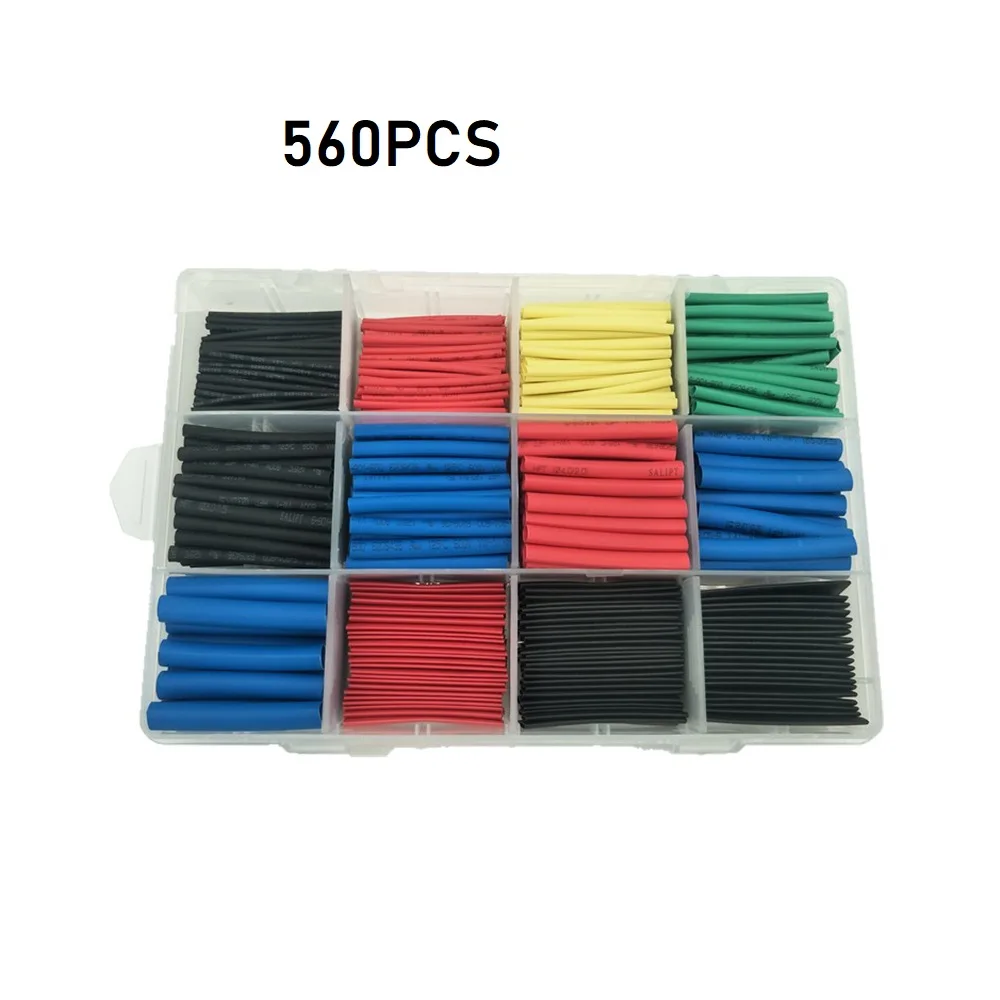 560pcs 5 colour heat shrinkable tube 2:1 12 Size shrink tubing Sleeve For Airplane Wire lines
560pcs 5 colour heat shrinkable tube 2:1 12 Size shrink tubing Sleeve For Airplane Wire lines