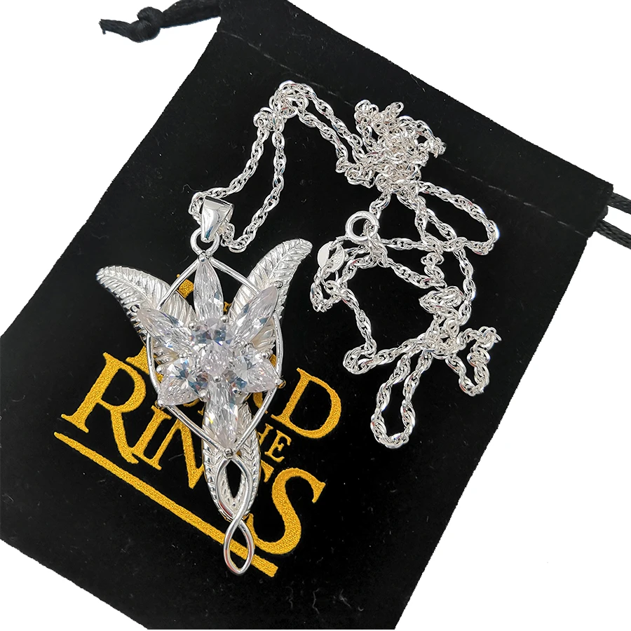 LOTR Arwen Evenstar S925 Sliver Pendant Necklace Elf Nekclaces Jewelry New Year Valentine's Day Gifts For Women Girls
LOTR Arwen Evenstar S925 Sliver Pendant Necklace Elf Nekclaces Jewelry New Year Valentine's Day Gifts For Women Girls