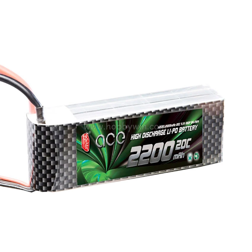 ACE 11.1V/3S 2200mAh LiPo battery 20C 25C 30C 40C T plug RC model Lipoly power pack
ACE 11.1V/3S 2200mAh LiPo battery 20C 25C 30C 40C T plug RC model Lipoly power pack