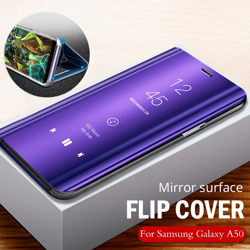 Luxury Flip Mirror Phone Case A 50 50A a505 a505F 6.4 inch Stand cover For samsung galaxy a50 case on the galax a50 funda coque
Luxury Flip Mirror Phone Case A 50 50A a505 a505F 6.4 inch Stand cover For samsung galaxy a50 case on the galax a50 funda coque