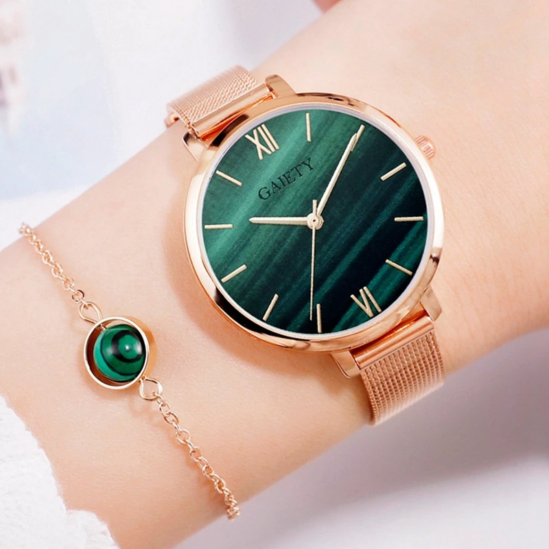 Luxury Metal Belt Women Bracelet Watches Fashion Malachite Green Dial Dress Quartz Wrist Watch Fashion Ladies Clock Gift 2019
Luxury Metal Belt Women Bracelet Watches Fashion Malachite Green Dial Dress Quartz Wrist Watch Fashion Ladies Clock Gift 2019