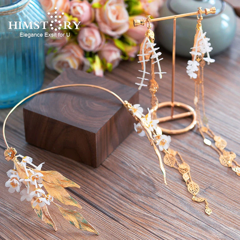 Himstory Wedding Hair Accessories Baroque Brides Tiara Headbands White Flower Headpiece Gold Leaves Wedding Hairwear
Himstory Wedding Hair Accessories Baroque Brides Tiara Headbands White Flower Headpiece Gold Leaves Wedding Hairwear