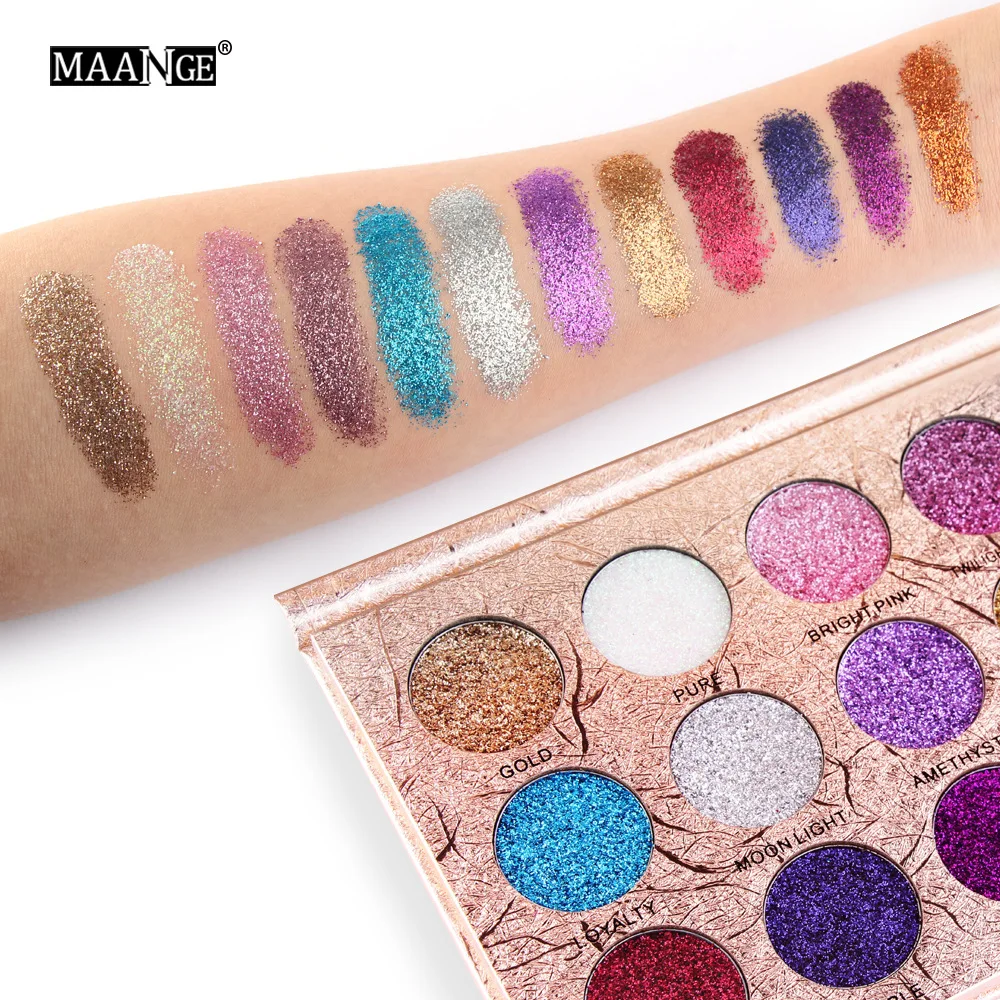 12 Colors Glitter Eyeshadow Palette Shimmer Ultra Pigmented Makeup Eye Shadow Powder Long Lasting Waterproof Cosmetic Makeup Kit
12 Colors Glitter Eyeshadow Palette Shimmer Ultra Pigmented Makeup Eye Shadow Powder Long Lasting Waterproof Cosmetic Makeup Kit