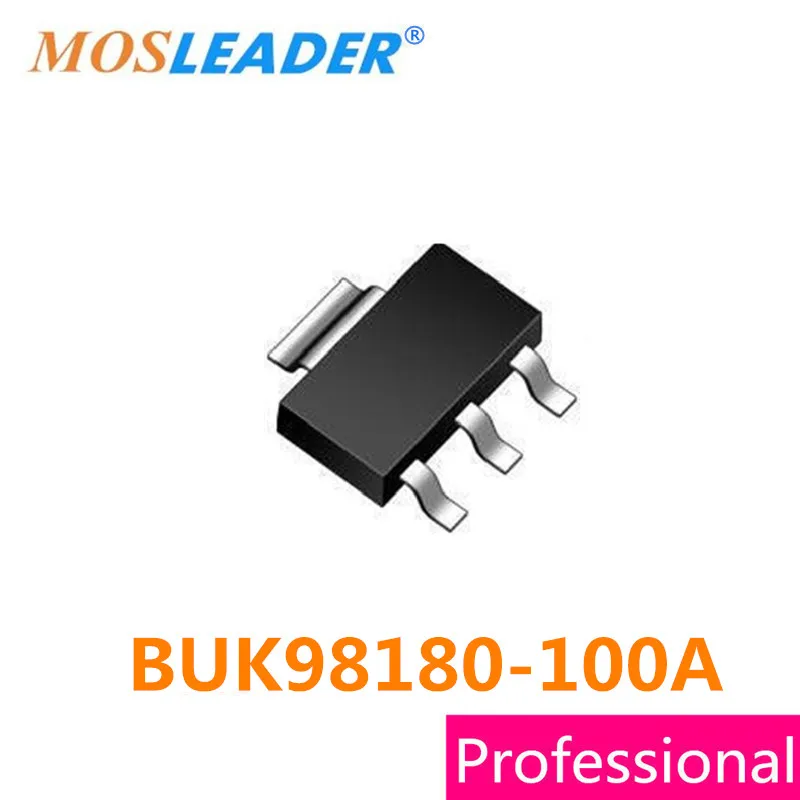 Mosleader BUK98180-100A SOT223 100PCS 1000PCS BUK98180 BUK98180-100 98180 N-Channel 100V 4.6A сделано в Китае высокое
