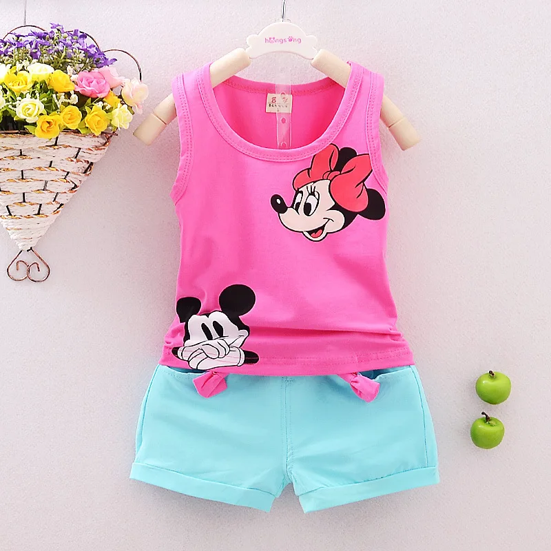 Newborn Baby Girl Clothes Set 2017 Summer Cartoon Printed Sleeveless Vest + Shorts 2PCS Outfits Children's Tracksuits Kids Suits
Newborn Baby Girl Clothes Set 2017 Summer Cartoon Printed Sleeveless Vest + Shorts 2PCS Outfits Children's Tracksuits Kids Suits