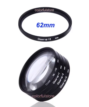 

62mm 62 mm Close-up Close Up Filter Macro Lenses Filters Diopter 5x +1 +2 +4 +8 +10 For Canon Nikon Sony Olympus Pentax Lens G62