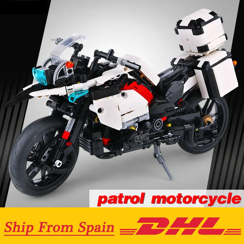 Technic MOC R 1200 GS Patrol Motorcycle Building Blocks Sets Toys Compatible With 42063 Motor Car Model 
Technic MOC R 1200 GS Patrol Motorcycle Building Blocks Sets Toys Compatible With 42063 Motor Car Model