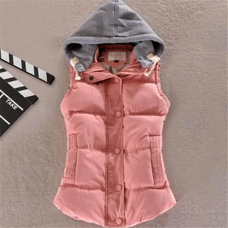 Winter Female Women Winter Vests Sleeveless Hooded Jackets Coat Casual Lady Vest Waistcoat 4XL 8 Colors
Winter Female Women Winter Vests Sleeveless Hooded Jackets Coat Casual Lady Vest Waistcoat 4XL 8 Colors