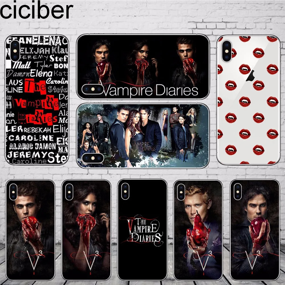 ciciber The Vampire Diaries Cover for iPhone 11 Pro Max Phone Case For iphone 7 X 8 6plus 6s 8plus 5 5S SE Soft Silicone TPU
ciciber The Vampire Diaries Cover for iPhone 11 Pro Max Phone Case For iphone 7 X 8 6plus 6s 8plus 5 5S SE Soft Silicone TPU