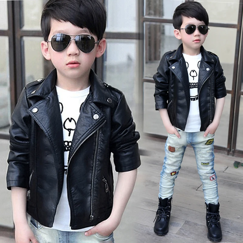 New Kids Coat Leather Baby Jacket Boy Black and Red Camperas Ninos Kids Jacket 6CT108
New Kids Coat Leather Baby Jacket Boy Black and Red Camperas Ninos Kids Jacket 6CT108