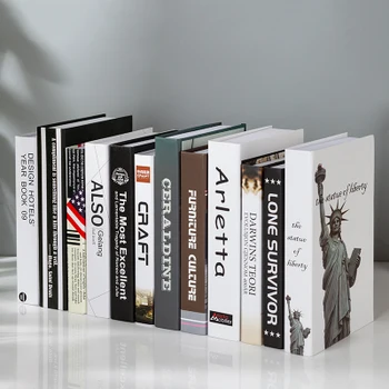 12PC Store decorations set up prop book shell creative Modern Nordic simple fake book simulation home English modern series
12PC Store decorations set up prop book shell creative Modern Nordic simple fake book simulation home English modern series