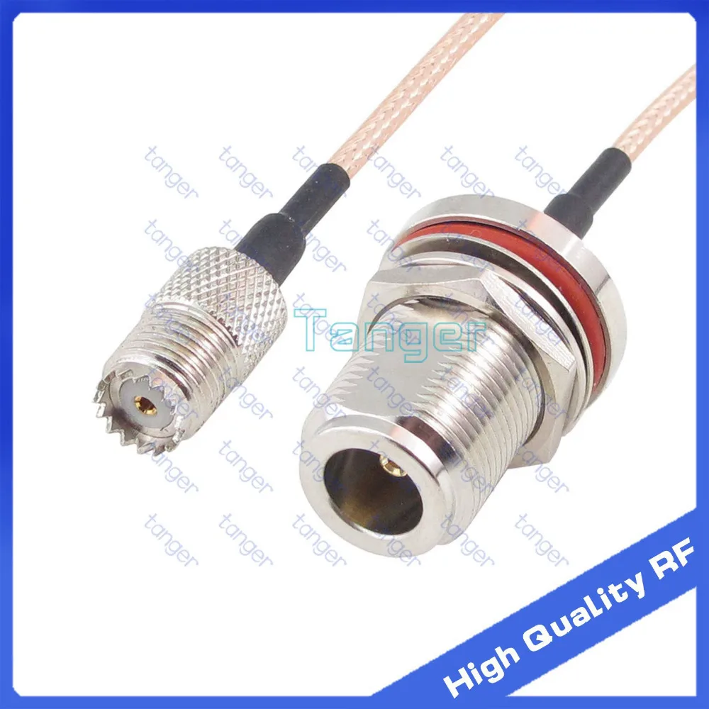 Mini UHF female jack SO239 to N female jack waterproof with nut straight with 20cm 8" RG316 RF Coaxial Pigtail Low Loss cable
Mini UHF female jack SO239 to N female jack waterproof with nut straight with 20cm 8" RG316 RF Coaxial Pigtail Low Loss cable