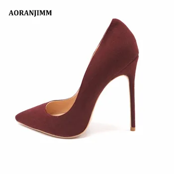 Free shipping real pic wine suede pointed toe hot sale discount brand shoes woman lady footwear 120mm 10cm high heel shoes pump 
Free shipping real pic wine suede pointed toe hot sale discount brand shoes woman lady footwear 120mm 10cm high heel shoes pump