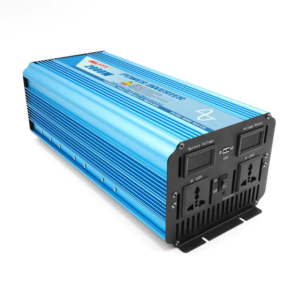 DC 24v к AC 220V Солнечный силовой инвертор эффективная Рабочая способность 2000W
