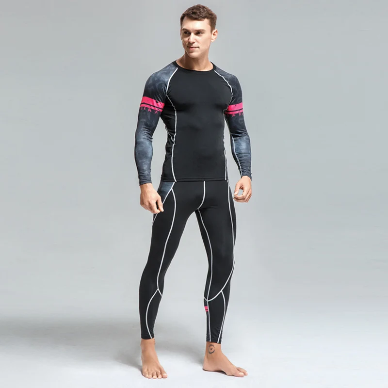 Man Compression Sports Suit Quick drying Perspiration Fitness Training MMA Kit rashguard Male Sportswear Jogging Running Clothes
Man Compression Sports Suit Quick drying Perspiration Fitness Training MMA Kit rashguard Male Sportswear Jogging Running Clothes