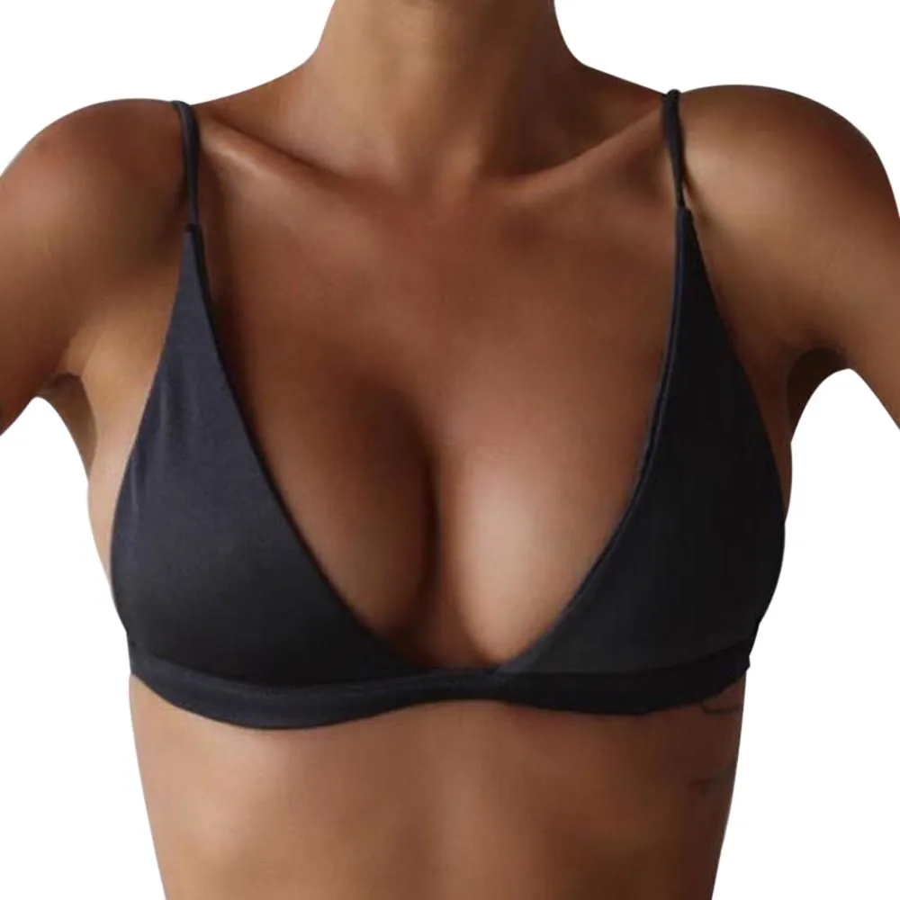 

Women Push-Up Padded Bikini Top Bandeau Swimwear Swimsuit Beachwear Bra padded with foam insert tops drop shipping #DX