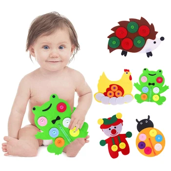 Baby Education Toy Besegad 5PCS Cute DIY Handmade Non-woven Button Zipper Early Educational Teaching Toys for Children Preschool
Baby Education Toy Besegad 5PCS Cute DIY Handmade Non-woven Button Zipper Early Educational Teaching Toys for Children Preschool