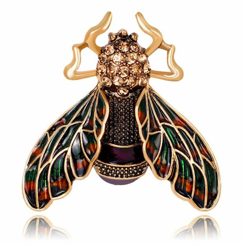 New Arrival Vintage Bee Brooch Corsage Antique Gold Color Colorful Enamel Mosquitoes Broach Gifts Insect Brooches For Women gift
New Arrival Vintage Bee Brooch Corsage Antique Gold Color Colorful Enamel Mosquitoes Broach Gifts Insect Brooches For Women gift