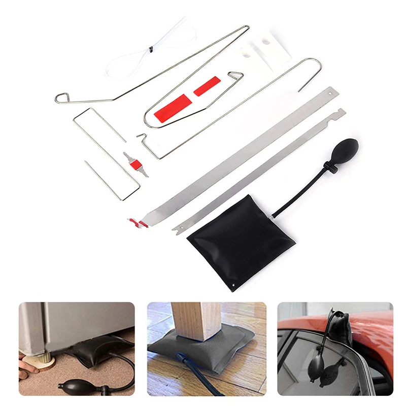 1set Universal Open Unlock Tool Kit+Air Pump Car Door Key Lost Lock Out Emergency
1set Universal Open Unlock Tool Kit+Air Pump Car Door Key Lost Lock Out Emergency
