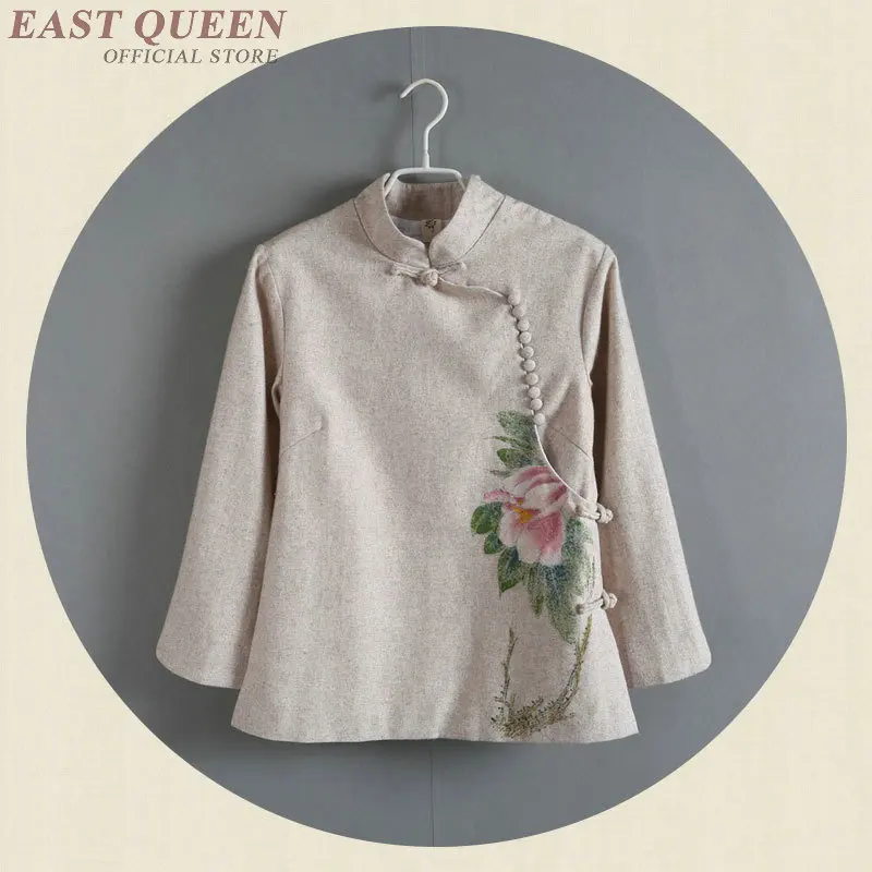 Chinese shirt women traditional chinese clothing Linen shirt women linen clothes mandarin collar cheongsam top shirt AA4155
Chinese shirt women traditional chinese clothing Linen shirt women linen clothes mandarin collar cheongsam top shirt AA4155