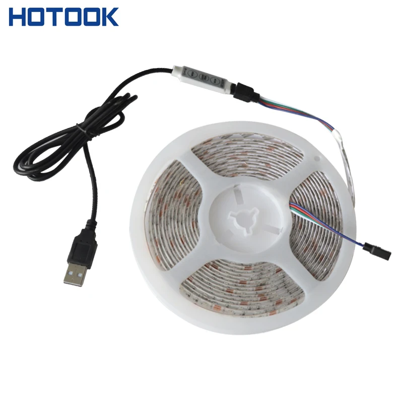 USB LED Strip Light DC 5V Waterproof RGB LED Tape 50cm 1m 2m 5m 2835 60leds/m Flexible Rope TV Background Lighting
USB LED Strip Light DC 5V Waterproof RGB LED Tape 50cm 1m 2m 5m 2835 60leds/m Flexible Rope TV Background Lighting
