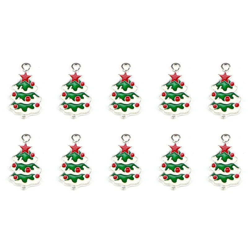 10pcs/lot alloy Christmas color drop oil Christmas tree small pendant DIY handmade jewelry accessories wholesale lots bulk
10pcs/lot alloy Christmas color drop oil Christmas tree small pendant DIY handmade jewelry accessories wholesale lots bulk