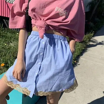 Alien Kitty Chic Summer 2019 Hot Sale Striped Skirt Patchwork Lace Fresh Simple High Quality Women High Elastic Waist Mini Skirt
Alien Kitty Chic Summer 2019 Hot Sale Striped Skirt Patchwork Lace Fresh Simple High Quality Women High Elastic Waist Mini Skirt