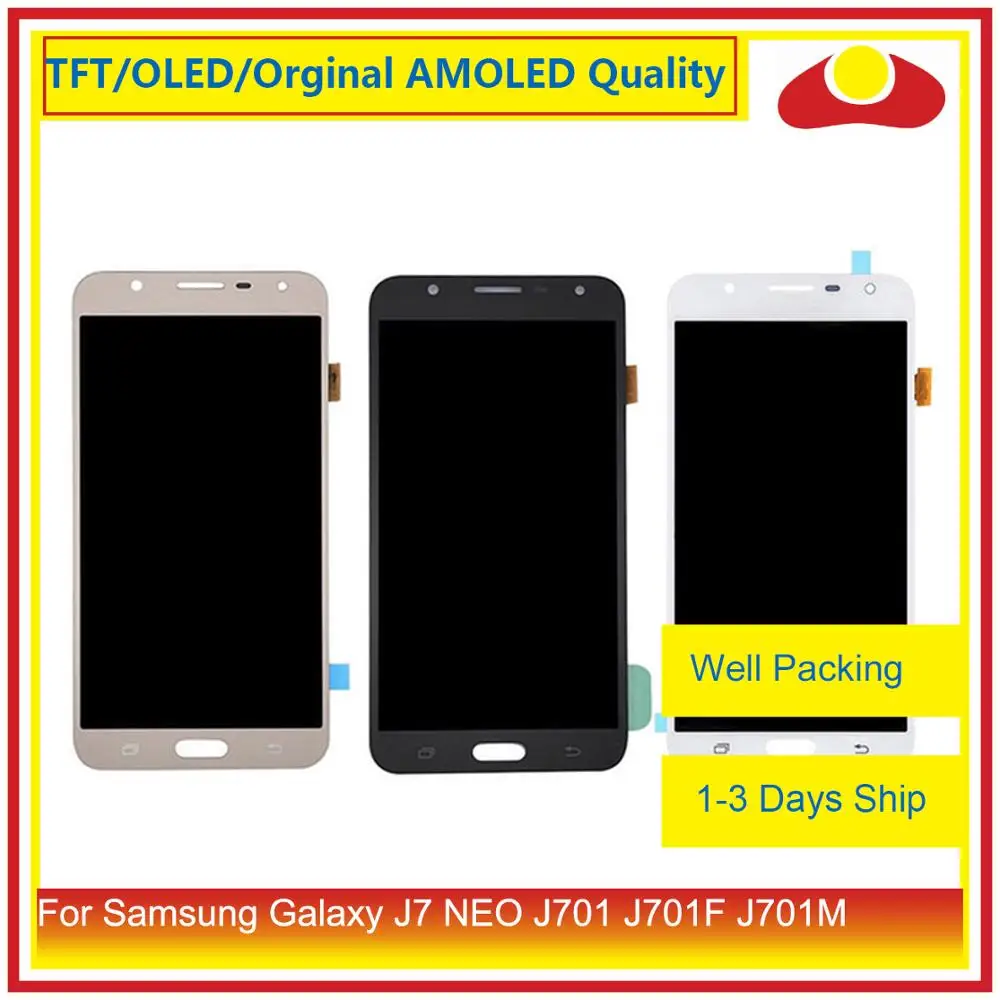 ORIGINAL 5.5" For Samsung Galaxy J7 neo J701 J701F J701M J701MT LCD Display With Touch Screen Digitizer Panel Pantalla Complete
ORIGINAL 5.5" For Samsung Galaxy J7 neo J701 J701F J701M J701MT LCD Display With Touch Screen Digitizer Panel Pantalla Complete