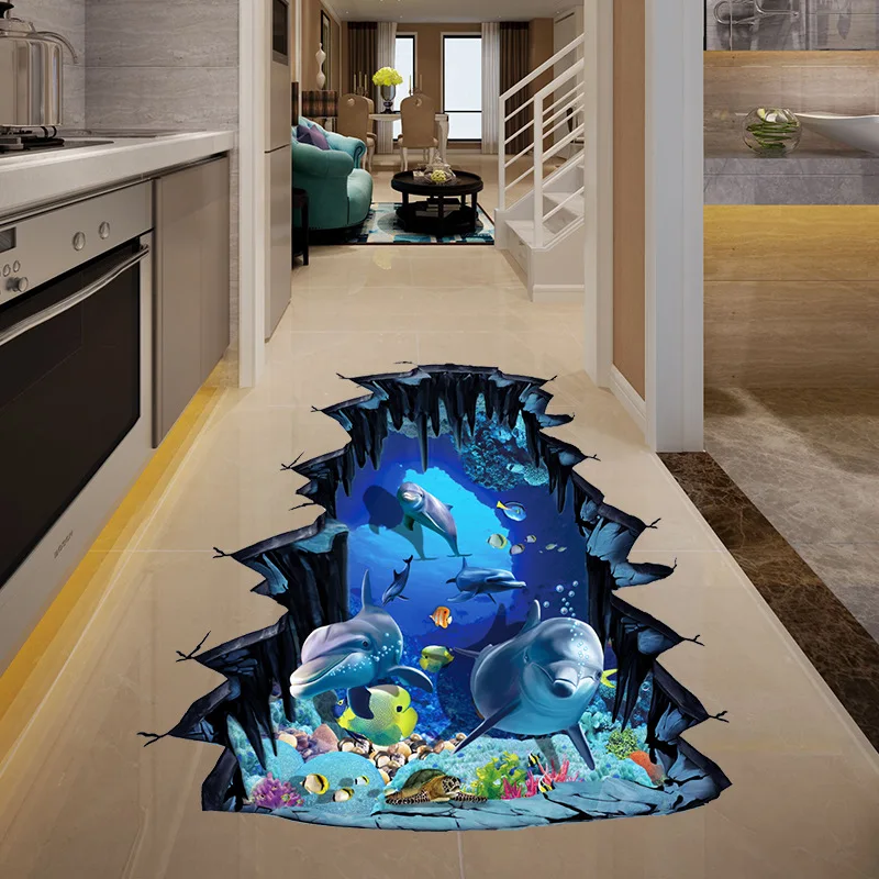 Underwater Fish Dolphin 3d Vivid Window Wall Floor Stickers DIY Wall Decals Bathroom Living Room Bedroom Home Decoration Poster
Underwater Fish Dolphin 3d Vivid Window Wall Floor Stickers DIY Wall Decals Bathroom Living Room Bedroom Home Decoration Poster